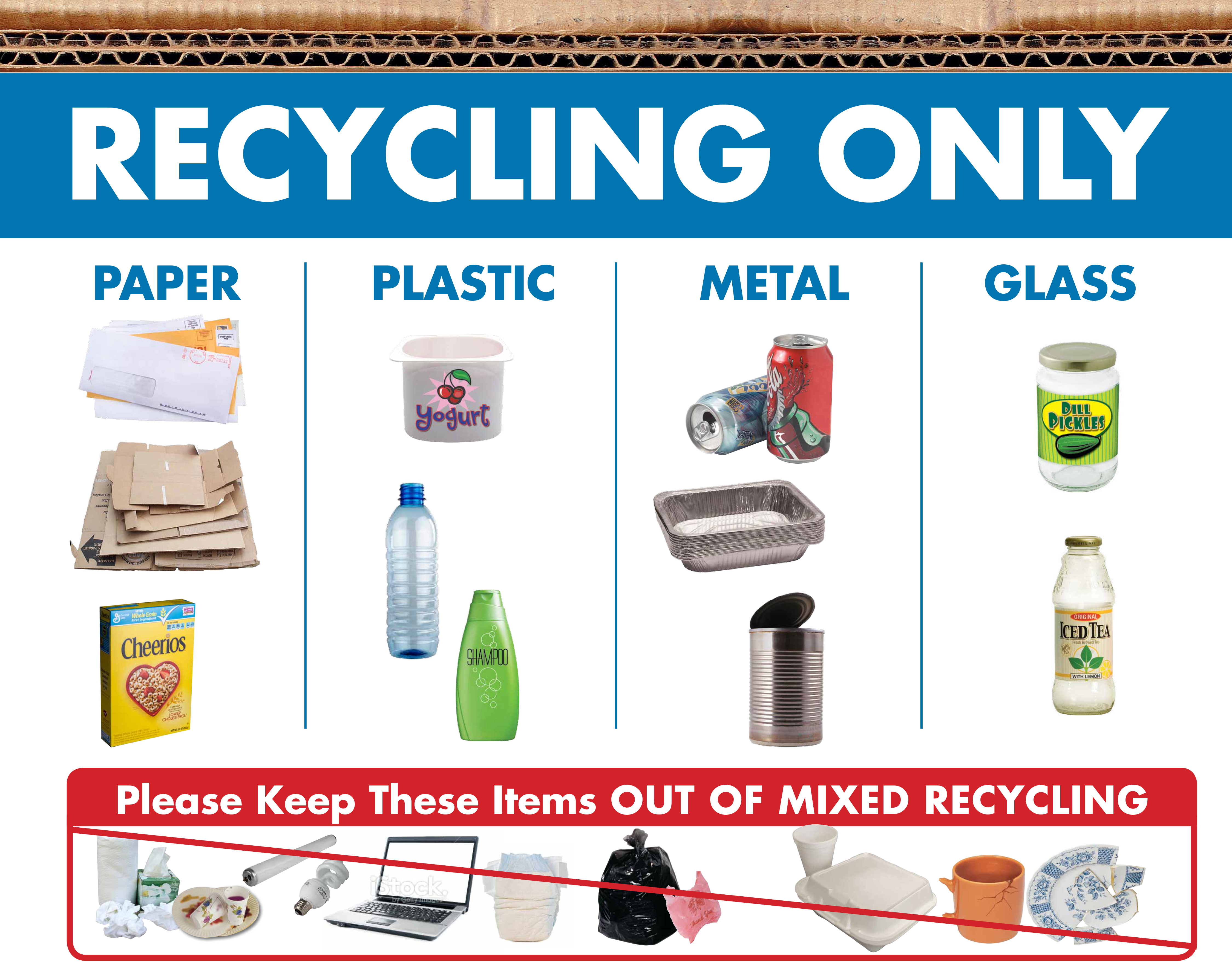 Printable Recycle Bin Posters