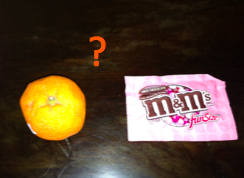 orange or candy
