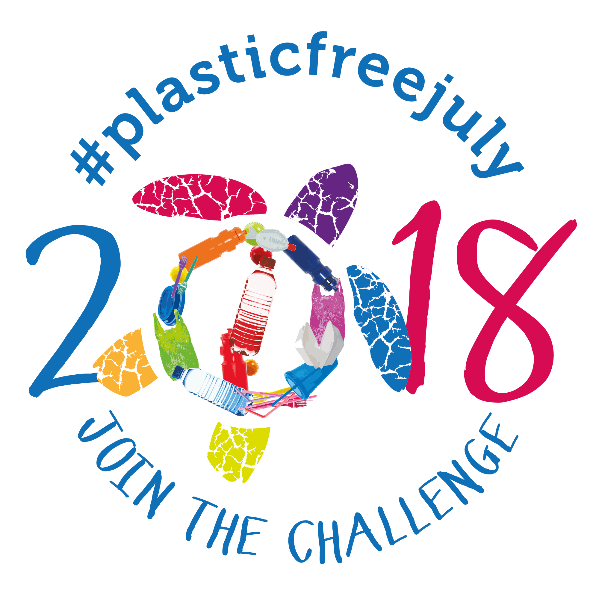Plastic Free July turtle logo