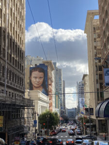 mural of Greta Thunberg in San Francisco